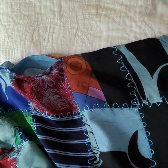 Artisan Advance Apparel Patchwork Tank Tunic NWT OS - Picture 6 of 6